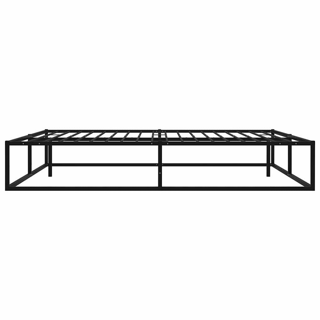 Zwart Metalen Bedframe 160x200 cm met Lattenbodem - 35% Korting