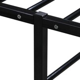 Zwart Metalen Bedframe 160x200 cm met Lattenbodem - 35% Korting