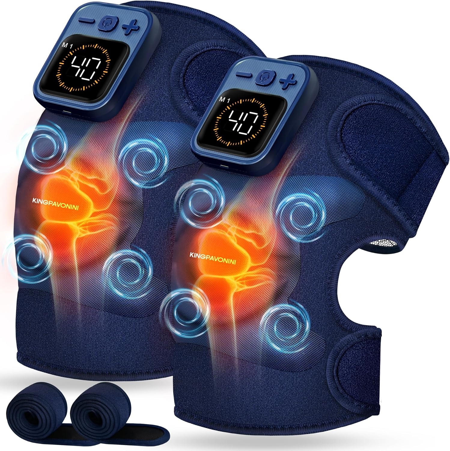 Draadloze Knieverwarmer & Massager met Grafeen, 34% Korting