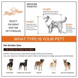 Hondenbuggy XXL Grijs - 65 kg - Senioren/Zieke Honden - 35% Korting