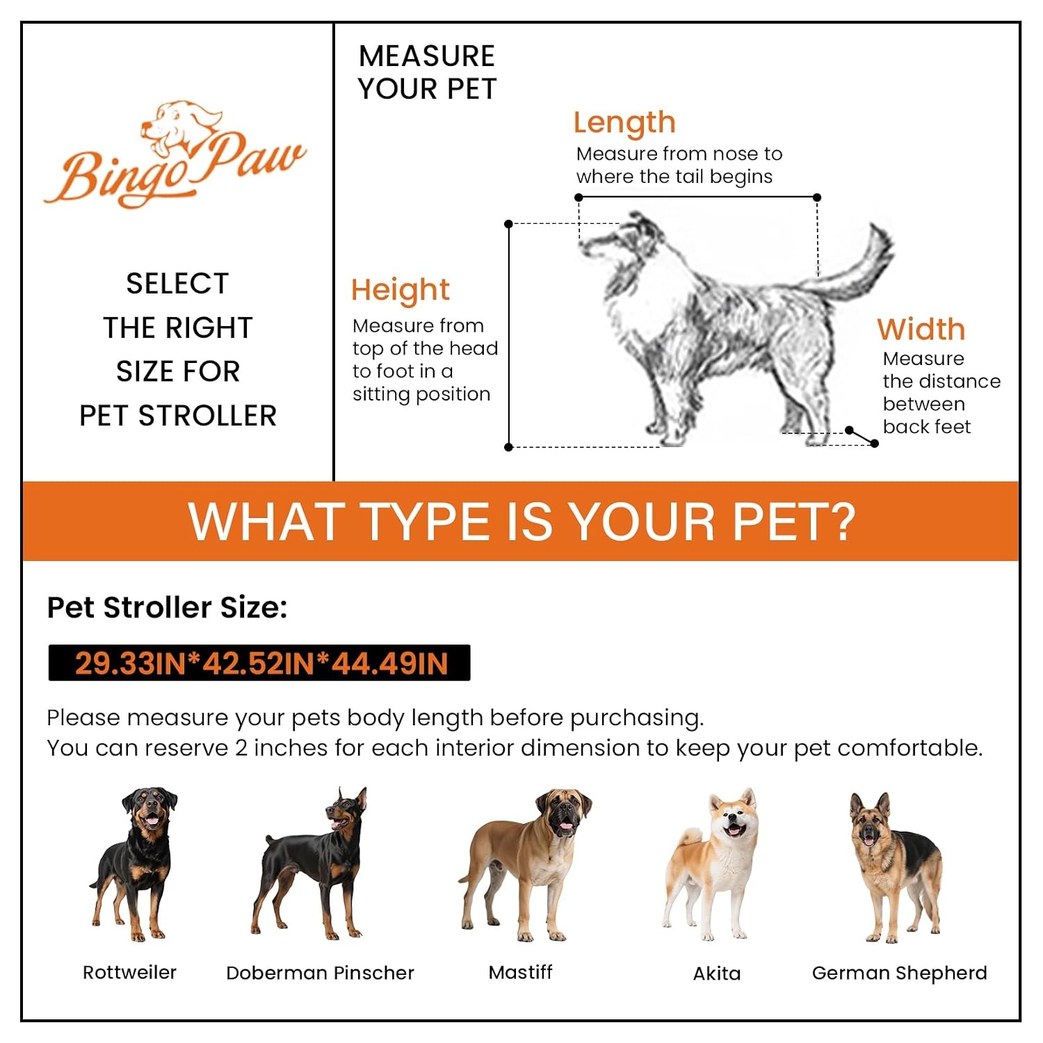 Hondenbuggy XXL Grijs - 65 kg - Senioren/Zieke Honden - 35% Korting