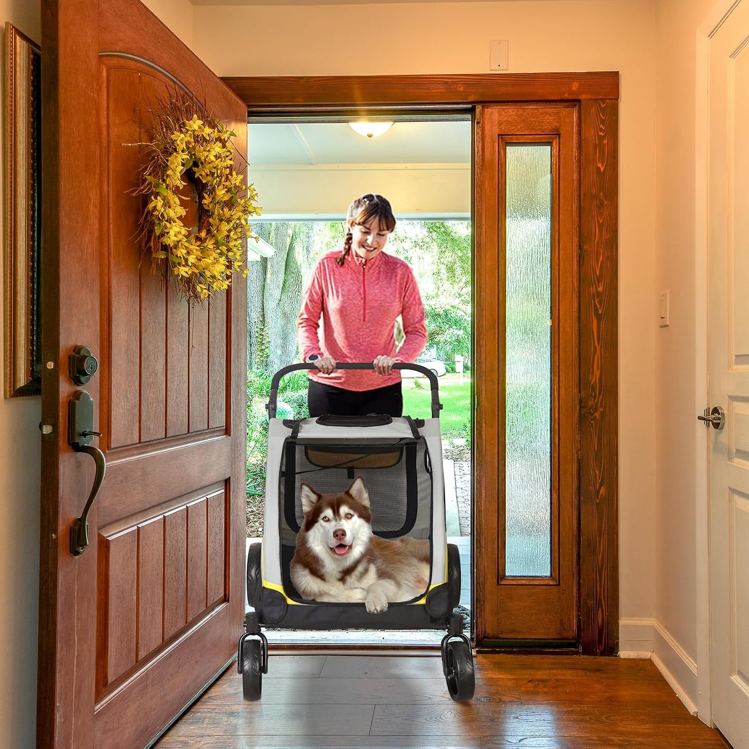 Hondenbuggy XXL Grijs - 65 kg - Senioren/Zieke Honden - 35% Korting