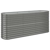 Plantenbak Gegalvaniseerd Staal Grijs 152x40x68 cm (34% Korting)