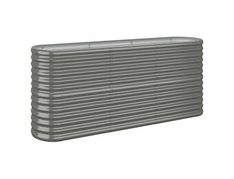 Plantenbak Gegalvaniseerd Staal Grijs 152x40x68 cm (34% Korting)