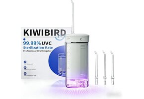 Draadloze Monddouche Grijs - 230ml Tank & UV-C Desinfectie - 29% Korting
