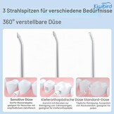 Draadloze Monddouche Grijs - 230ml Tank & UV-C Desinfectie - 29% Korting