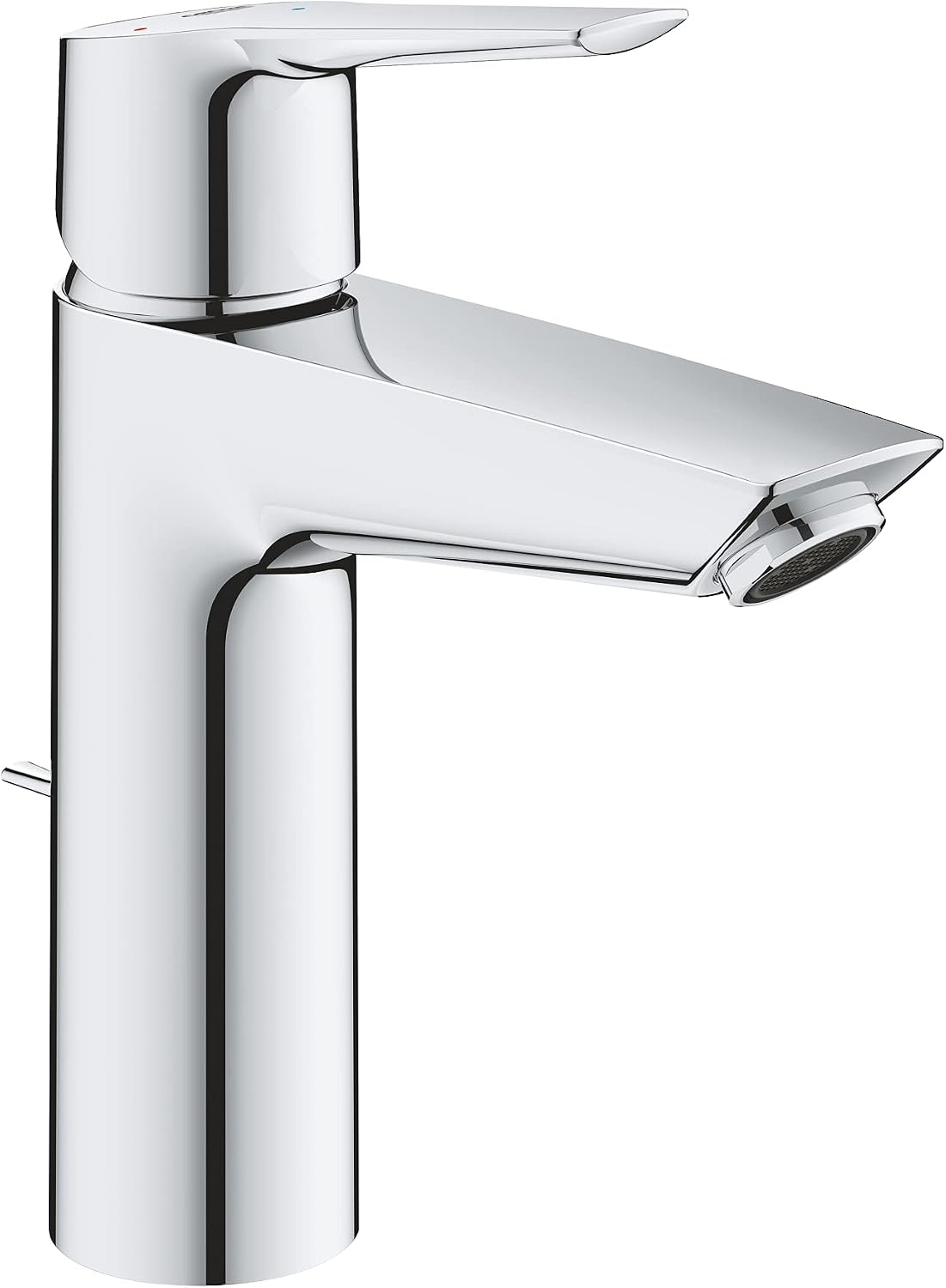 Wastafelkraan Chroom M-maat Waterbesparend met Trekstang-Afvoergarnituur - 34% Korting