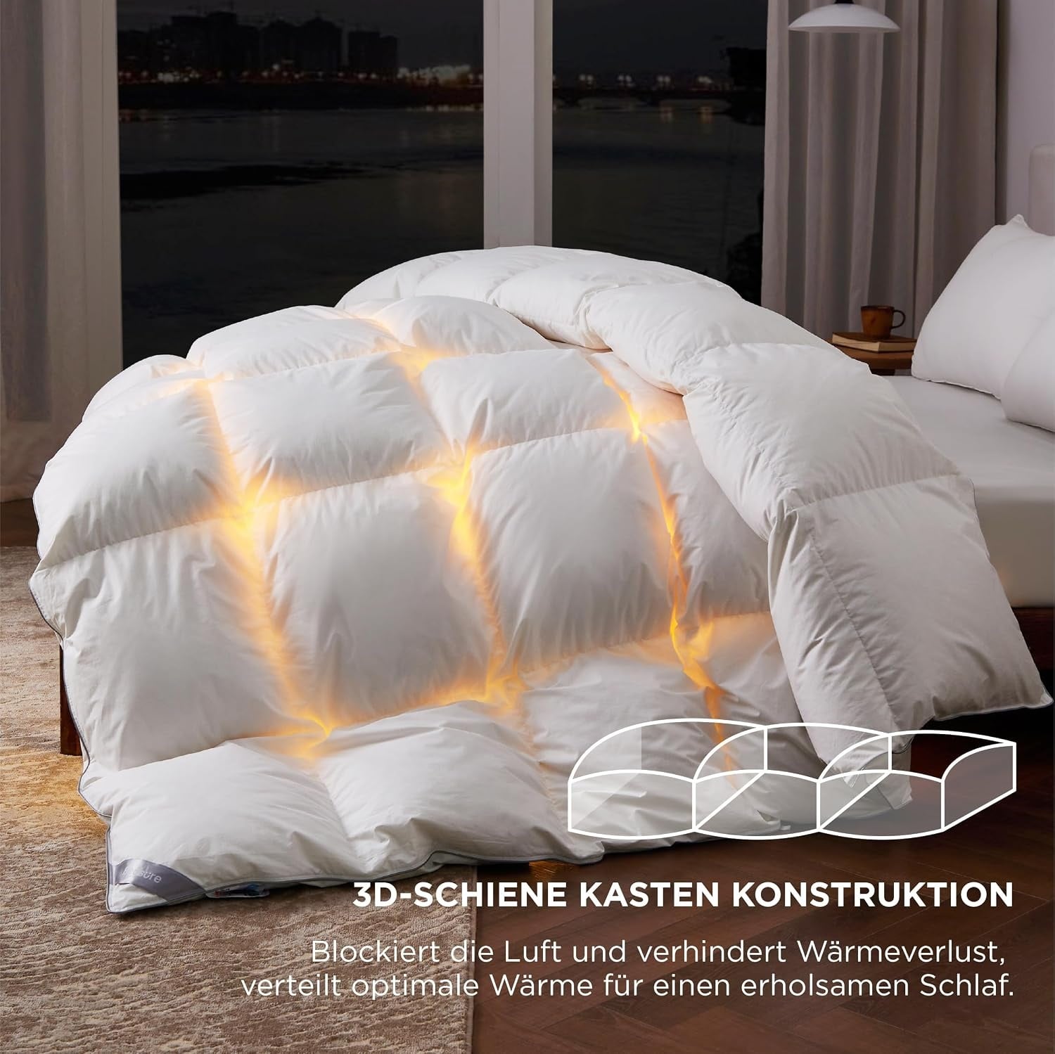 Warm Donzen Dekbed 135x200cm - 90% Dons, 1180g Vulling - Nu 34% Korting!