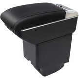 Voor Captur Kaptur 2014-2018 Armsteun Box Consoles Opslag met Bekerhouder (a, Dubbele laag met USB-all zwart) …