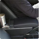 Voor Captur Kaptur 2014-2018 Armsteun Box Consoles Opslag met Bekerhouder (a, Dubbele laag met USB-all zwart) …