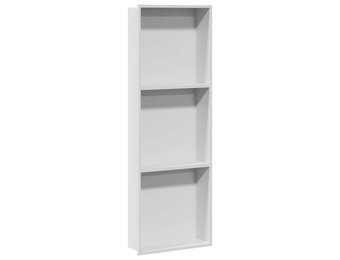 vidaXL Douche Niche Wit 90 x 30 x 9,5 cm Roestvrij staal