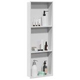 vidaXL Douche Niche Wit 90 x 30 x 9,5 cm Roestvrij staal