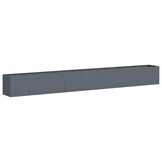 vidaXL Plantenbak 360x40x40 cm koudgewalst staal antracietkleurig