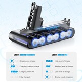 V10 accu voor Dyson reserveaccu compatibel met Dyson V10 SV12 Absolute Animal Motörhead Fluffy Total Clean 206340 969352-02 accustofzuiger (1 filterpatroon + 1 reinigingsborstel + 1 beschermkap)