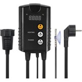 HBN Digitale temperatuurregelaar met sensor, verwarming temperatuurregeling voor verwarmingsmat, zaadkieming, reptielen en broedteelt incubatie broeikas, 230 V thermostaat