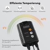 HBN Digitale temperatuurregelaar met sensor, verwarming temperatuurregeling voor verwarmingsmat, zaadkieming, reptielen en broedteelt incubatie broeikas, 230 V thermostaat