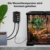 HBN Digitale temperatuurregelaar met sensor, verwarming temperatuurregeling voor verwarmingsmat, zaadkieming, reptielen en broedteelt incubatie broeikas, 230 V thermostaat
