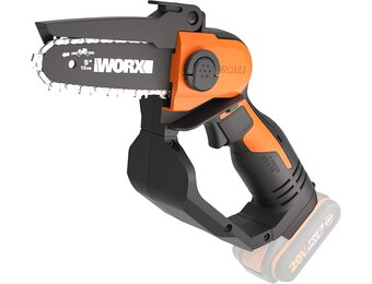 WORX WG324E.9 Accu-eenhands-takkenzaag, 20 V, 12 cm zwaardlengte, licht en comfortabel, PowerShare compatibel, zonder accu en oplader