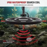 KAIWEETS Metaaldetector EXPLORER X I-2025 met 30 cm waterdichte spoel