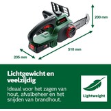 Bosch accukettingzaag UniversalChain 18 (zonder accu, 18 V systeem, in kartonnen doos)