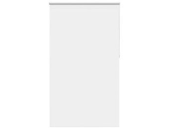 vidaXL Rolgordijn verduisterend 125x210 cm stofbreedte 121,6 cm wit