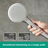Hansgrohe 27771000 Croma 100 Doucheset, 0,90 m, 4 Straalsoorten, Chroom