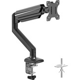 Suptek Monitorarm voor 13-32 Inch Schermen, VESA 75 en 100 mm, 360° Zwenkbaar, Kantelbaar, In Hoogte Verstelbaar, Desktop Monitorbeugel met Gasveer (MD01A)