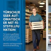 Automatische Deursluiter Hydraulisch met Vergrendelingsfunctie EN1-EN6 Zilver