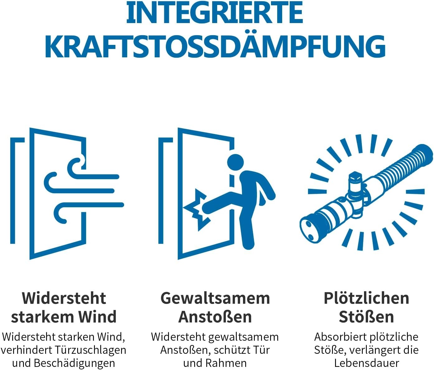 Automatische Deursluiter Hydraulisch met Vergrendelingsfunctie EN1-EN6 Zilver