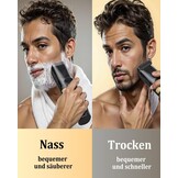 Baardtrimmer voor mannen, zwart