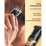 Baardtrimmer voor mannen, zwart