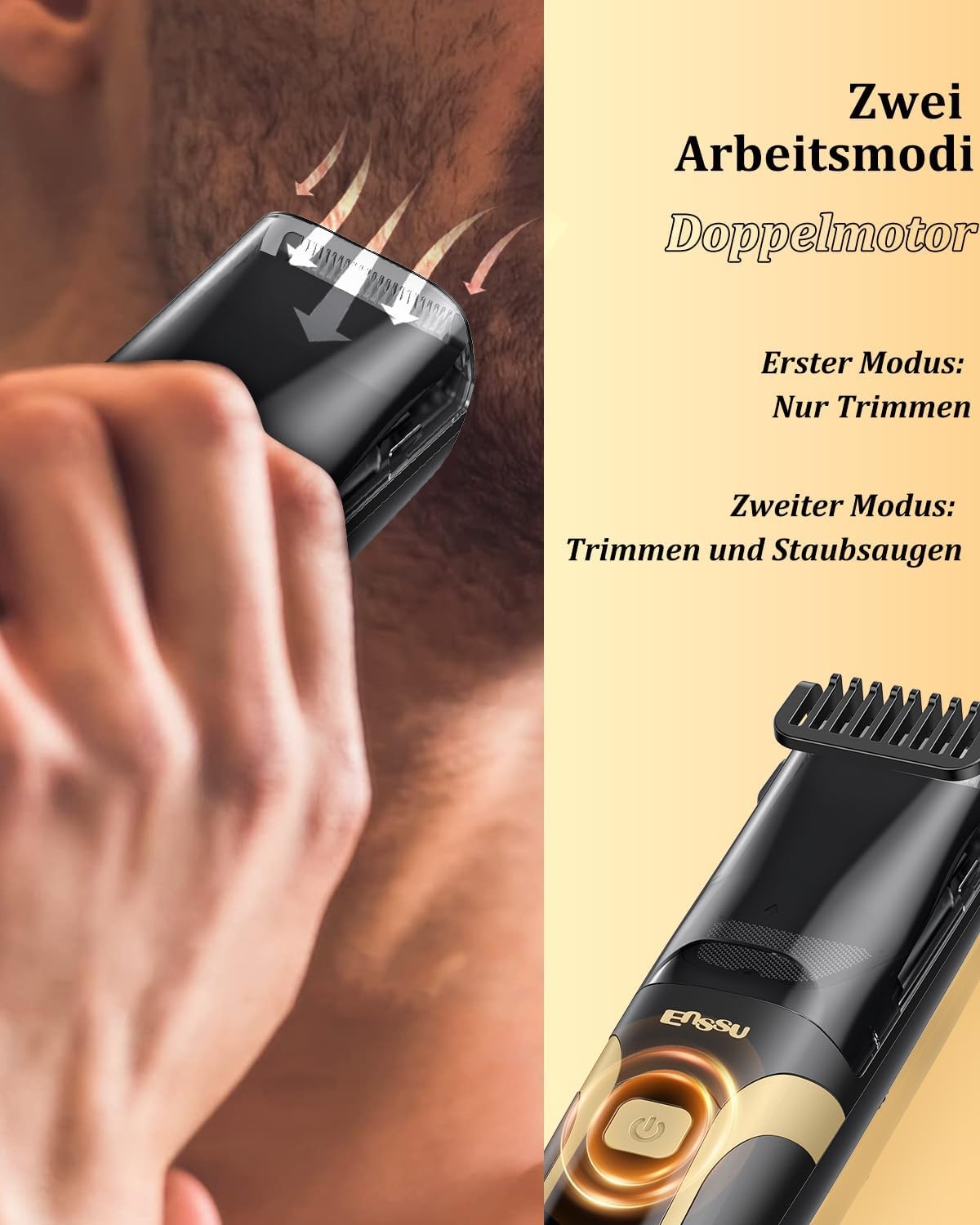 Baardtrimmer voor mannen, zwart