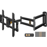 Perlegear TV-wandbeugel met 943 mm lange arm voor 42–84 inch tot 68 kg, extra lange bereik tv-houder, draai- en kantelbare tv-wandbeugel, max. VESA 600 x 400 mm