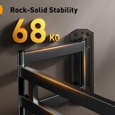 Perlegear TV-wandbeugel met 943 mm lange arm voor 42–84 inch tot 68 kg, extra lange bereik tv-houder, draai- en kantelbare tv-wandbeugel, max. VESA 600 x 400 mm