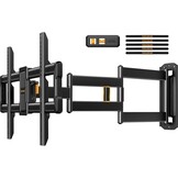 Perlegear TV-wandbeugel met 943 mm lange arm voor 42–84 inch tot 68 kg, extra lange bereik tv-houder, draai- en kantelbare tv-wandbeugel, max. VESA 600 x 400 mm
