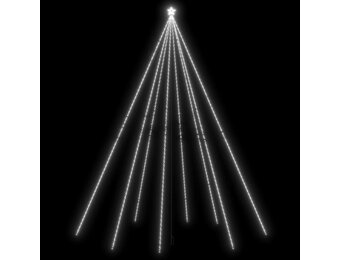 vidaXL LED-kerstboom binnen buiten 1300 LEDs koud wit 8 m
