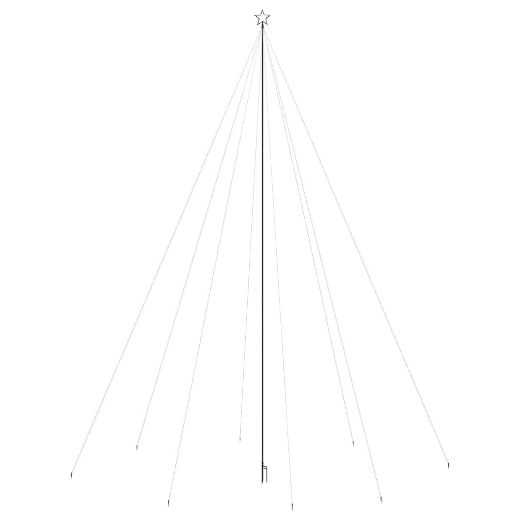 vidaXL LED-kerstboom binnen buiten 1300 LEDs koud wit 8 m