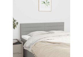 vidaXL Hoofdborden Set 2 Stuks Lichtgrijs Stof 72x5x78/88 cm met 77% Korting