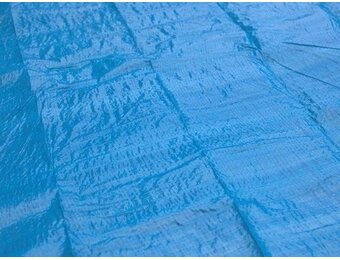 Grondzeil Zwembad PVC 335x335cm Blauw | 75% Korting
