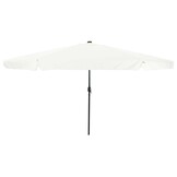 vidaXL Tuinparasol 395 x 395 x 245 cm Polyester Rond Zand en Antraciet