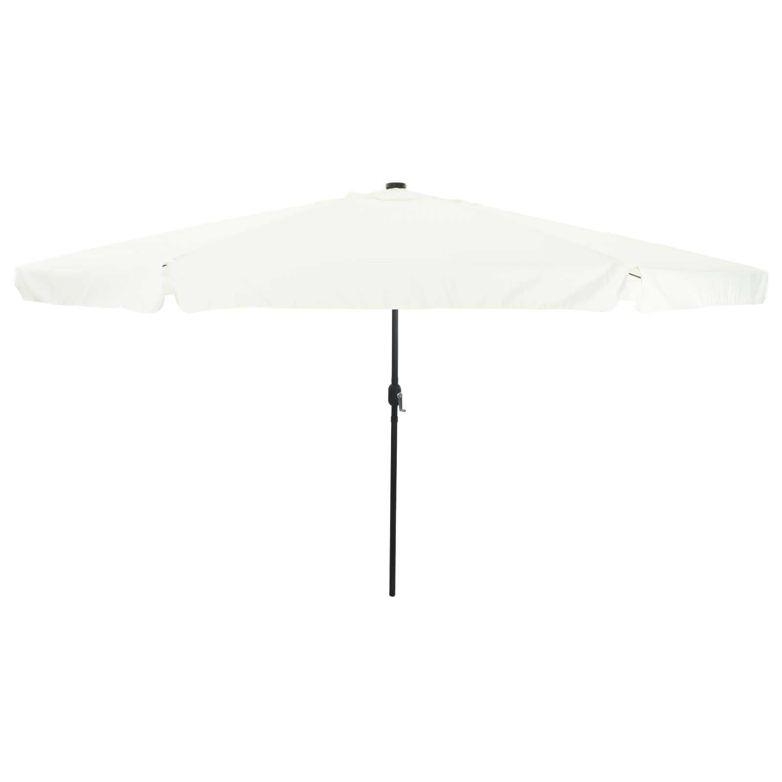 vidaXL Tuinparasol 395 x 395 x 245 cm Polyester Rond Zand en Antraciet