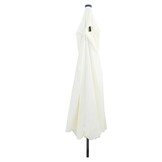 vidaXL Tuinparasol 395 x 395 x 245 cm Polyester Rond Zand en Antraciet