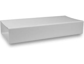 Repa Market Vlak kanaal 220 x 90 mm / 22 x 9 cm rechthoekig ventilatiekanaal van kunststof - 150 cm lang - verbinding - ventilatiesysteem, verwarmen, koelen - klimaatkanaal, plat ventilatiekanaal voor