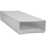 Repa Market Vlak kanaal 220 x 90 mm / 22 x 9 cm rechthoekig ventilatiekanaal van kunststof - 150 cm lang - verbinding - ventilatiesysteem, verwarmen, koelen - klimaatkanaal, plat ventilatiekanaal voor