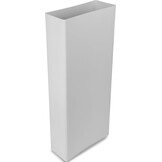 Repa Market Vlak kanaal 220 x 90 mm / 22 x 9 cm rechthoekig ventilatiekanaal van kunststof - 150 cm lang - verbinding - ventilatiesysteem, verwarmen, koelen - klimaatkanaal, plat ventilatiekanaal voor