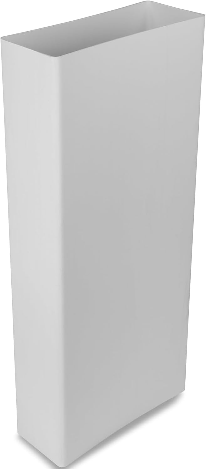 Repa Market Vlak kanaal 220 x 90 mm / 22 x 9 cm rechthoekig ventilatiekanaal van kunststof - 150 cm lang - verbinding - ventilatiesysteem, verwarmen, koelen - klimaatkanaal, plat ventilatiekanaal voor