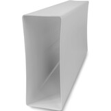 Repa Market Vlak kanaal 220 x 90 mm / 22 x 9 cm rechthoekig ventilatiekanaal van kunststof - 150 cm lang - verbinding - ventilatiesysteem, verwarmen, koelen - klimaatkanaal, plat ventilatiekanaal voor