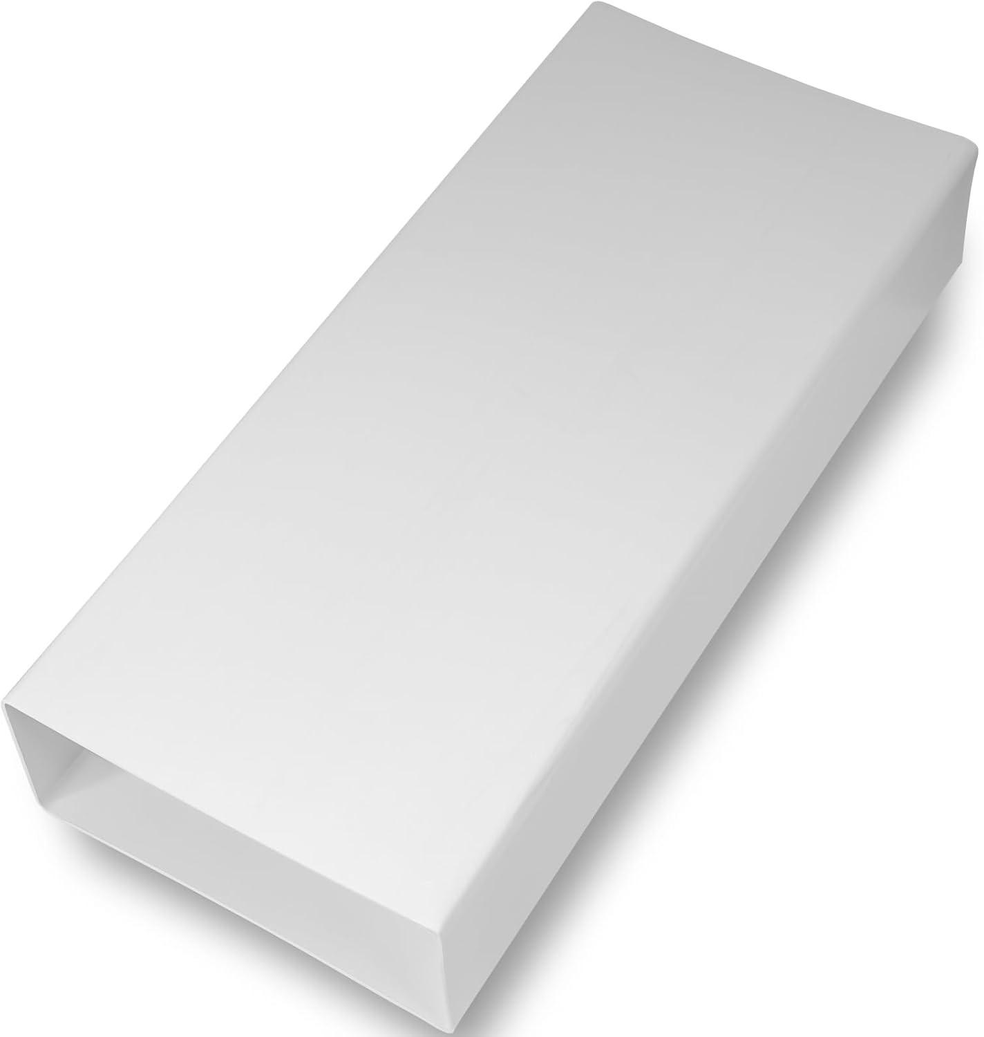Repa Market Vlak kanaal 220 x 90 mm / 22 x 9 cm rechthoekig ventilatiekanaal van kunststof - 150 cm lang - verbinding - ventilatiesysteem, verwarmen, koelen - klimaatkanaal, plat ventilatiekanaal voor