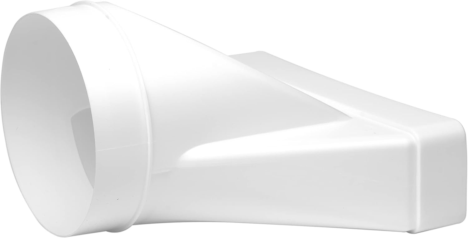 Repa Market Vlak kanaal 220 x 90 mm / 22 x 9 cm rechthoekig ventilatiekanaal van kunststof - 150 cm lang - verbinding - ventilatiesysteem, verwarmen, koelen - klimaatkanaal, plat ventilatiekanaal voor