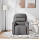 Verstelbare Massagestoel Stof Donkergrijs - 35% Korting